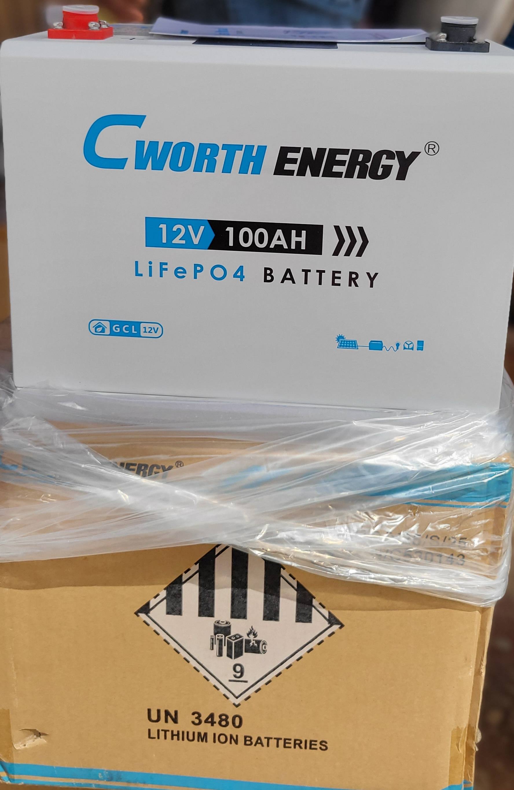 CWORTH 12V 1.28KWH LITHIUM ION BATTERY (CE-GCL-12100)