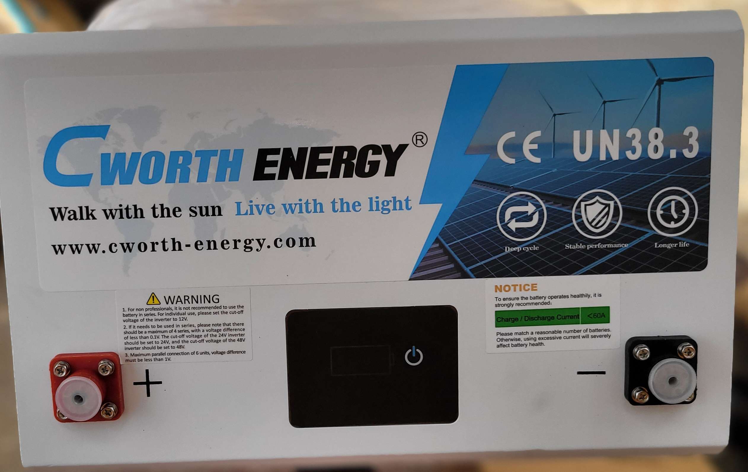 CWORTH 12V 2.56KWH LITHIUM ION BATTERY (CE-GCL-12200)
