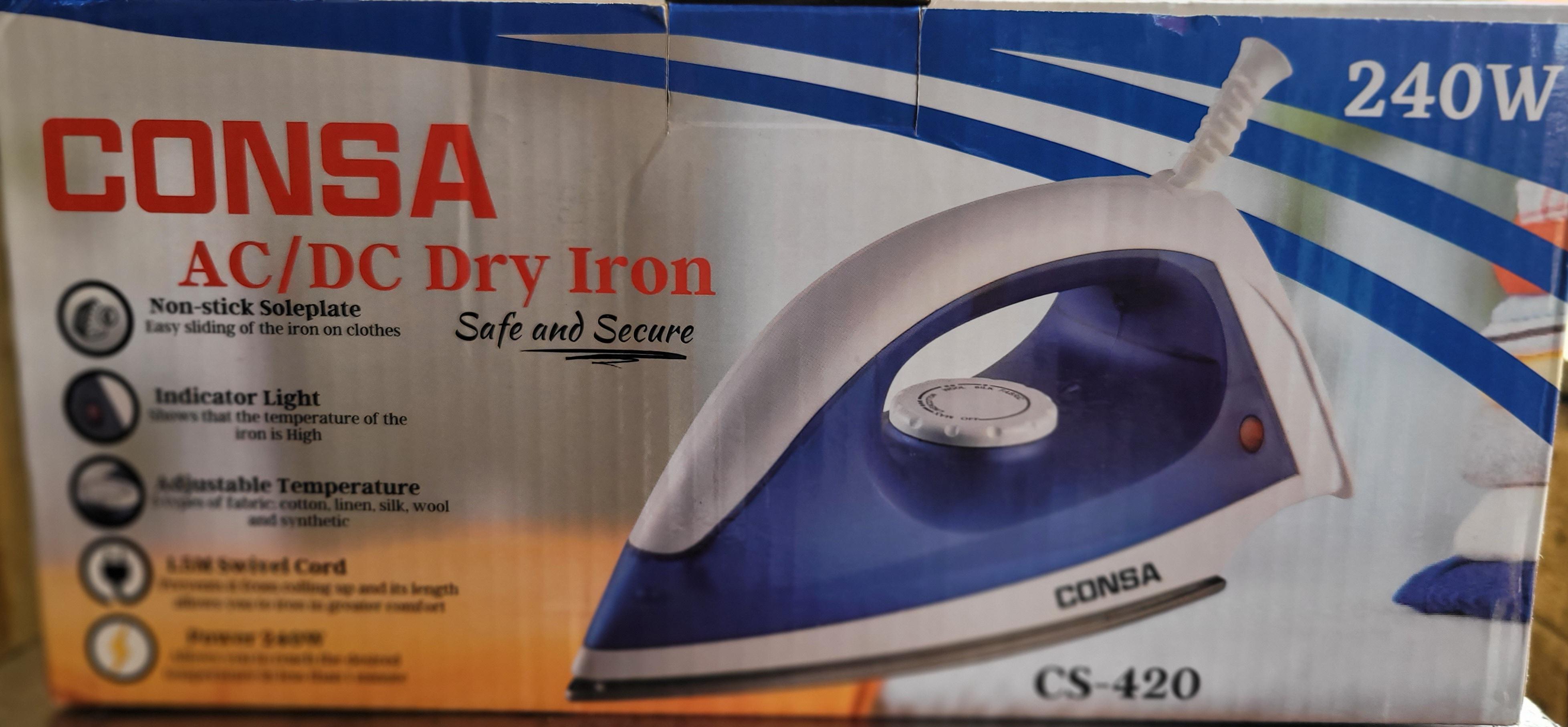 SOLAR DRY ELECTRIC IRON (300WATTS)