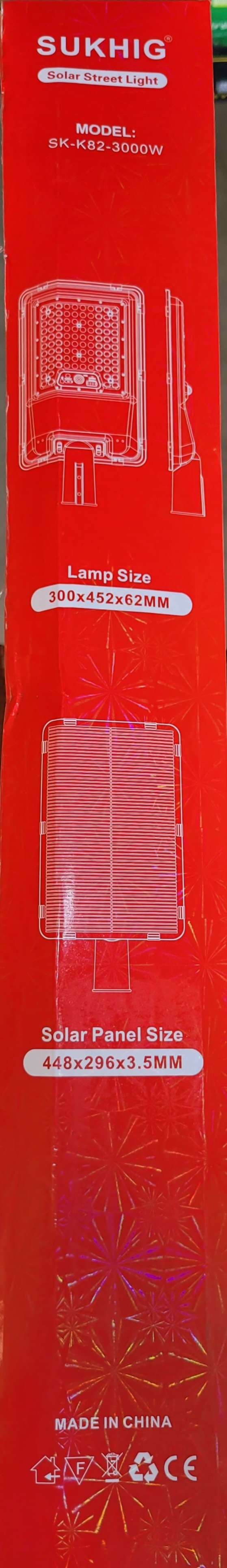 SUKHIG 3000WATTS SOLAR FLOOD LIGHT